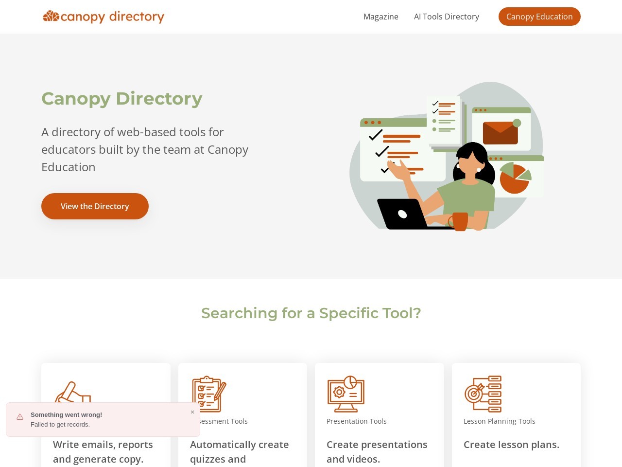 Canopy Directory - AI Tools for Educators