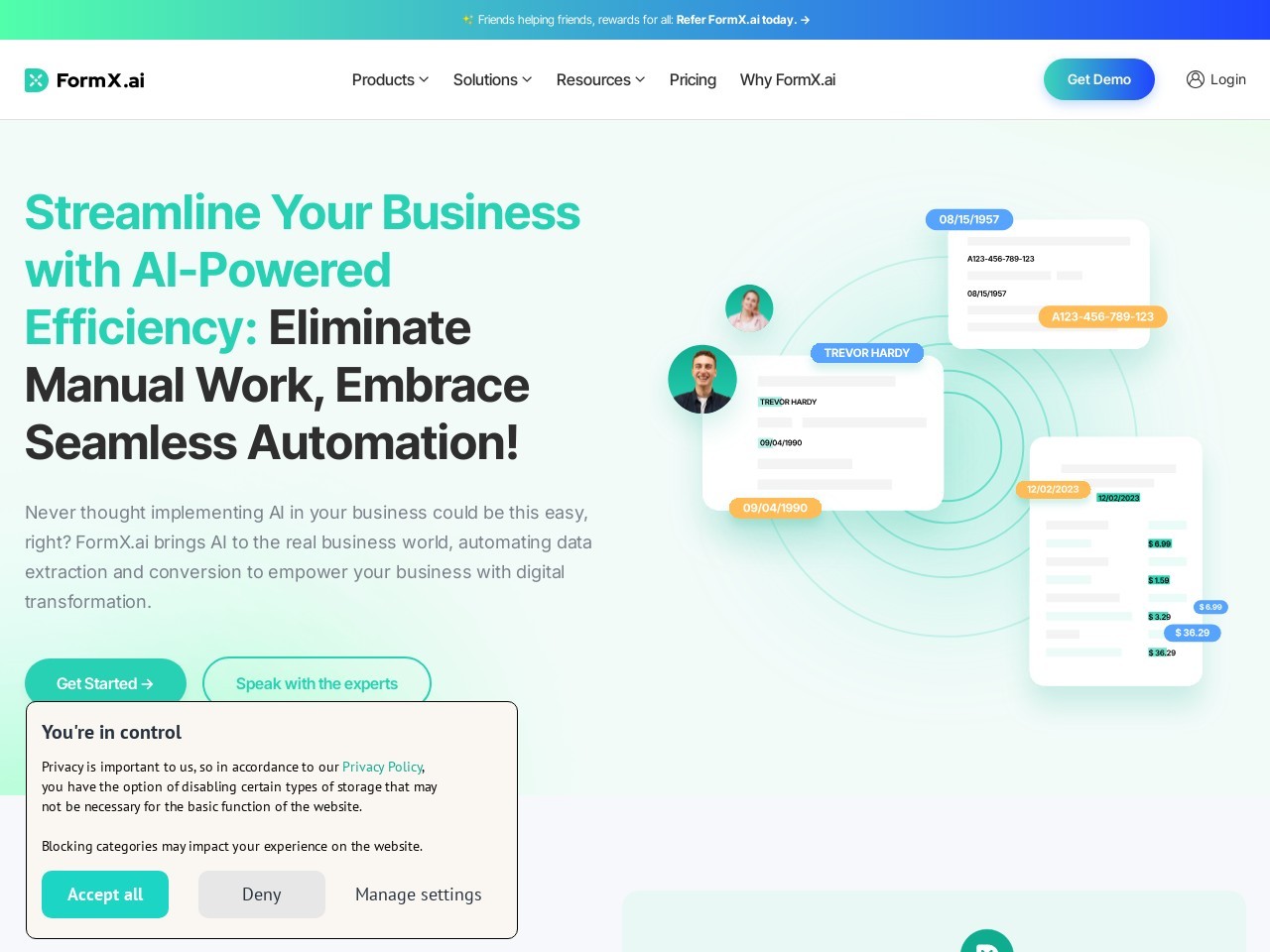 FormX.ai - Form and Document Extractor with AI