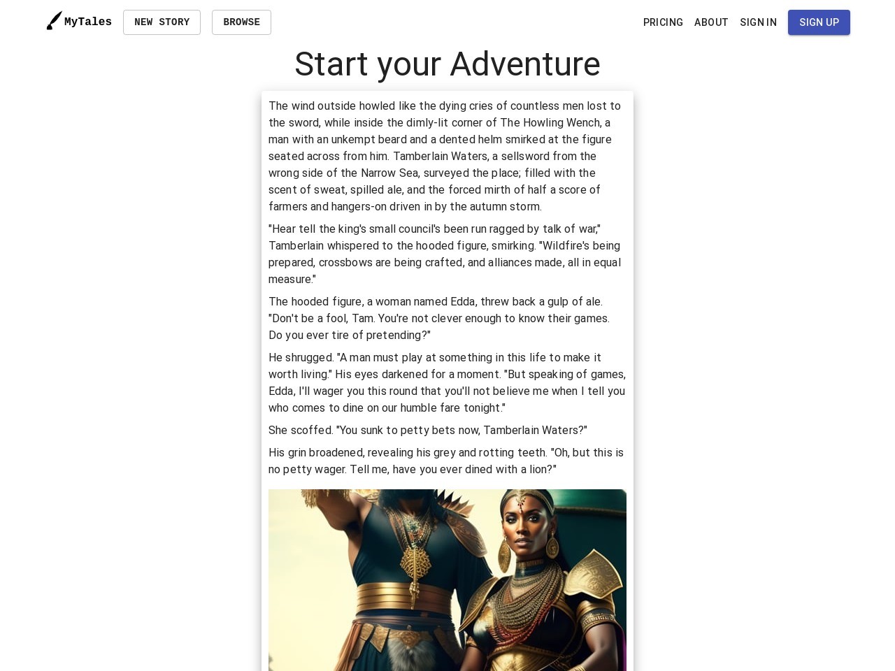 MyTales - AI Powered Story Generator