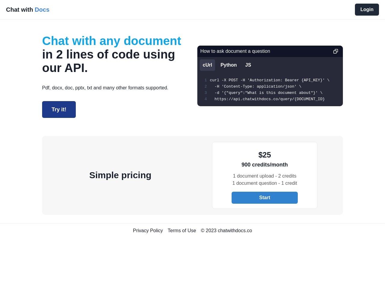 Chat with Docs