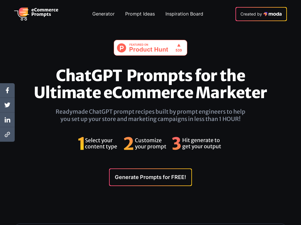 eCommerce ChatGPT Prompts
